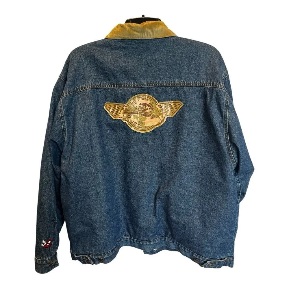 Chase Authentics Men's Vintage Bud Racing Dale Earnhardt Jr. Blue Jean Jacket XL